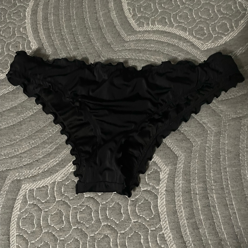 Ruffled bikini bottom